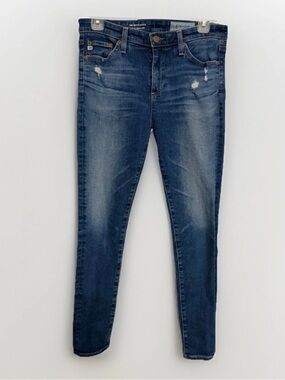 AG Adriano Goldschmeid Middi Jeans Women’s 28R Mid Rise Ankle Stretch Denim